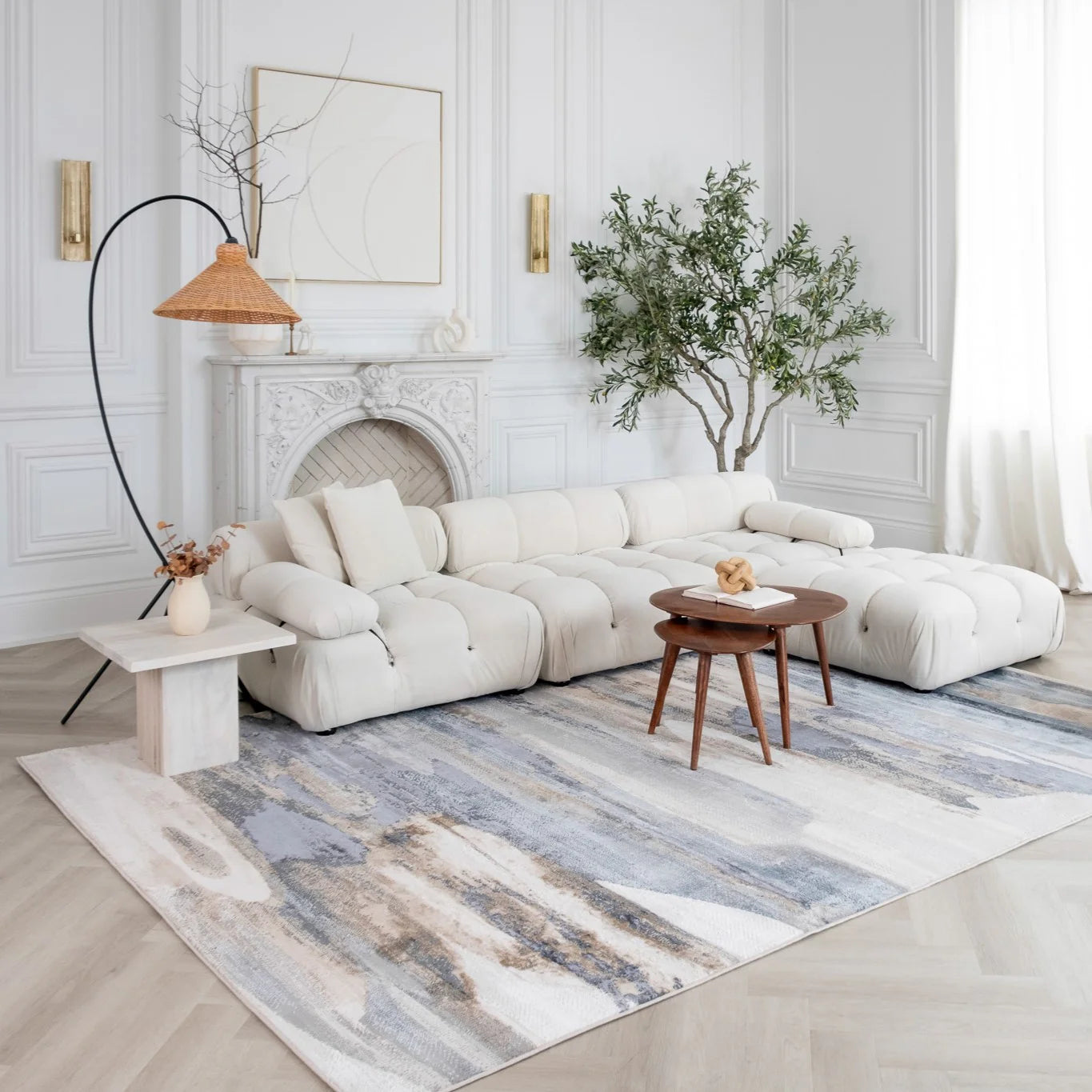 FurniShip WaterWay Marble Rug