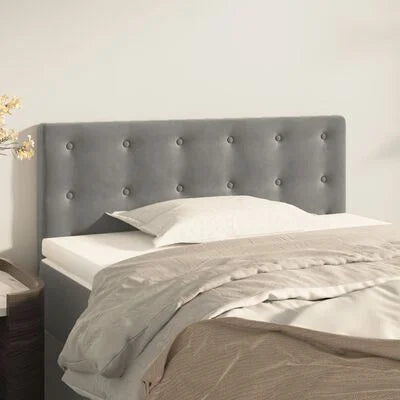 FurniShop Headboard Light Gray 39.4"x2"x30.7"/34.6"