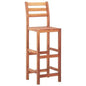 FurniShip Bar Stools 4 pcs Solid Acacia Wood